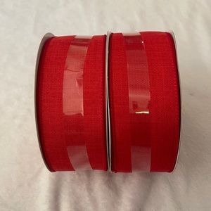 2 Spools of Wired Jumbo Ribbon